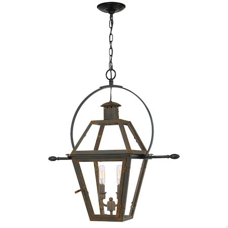 Quoizel Rue De Royal 2-Light Industrial Bronze Pendant RO2811IZ
